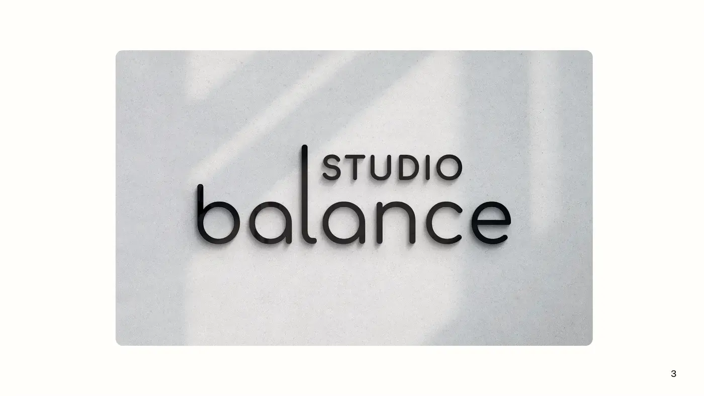 Studio Balance: aplicación de marca