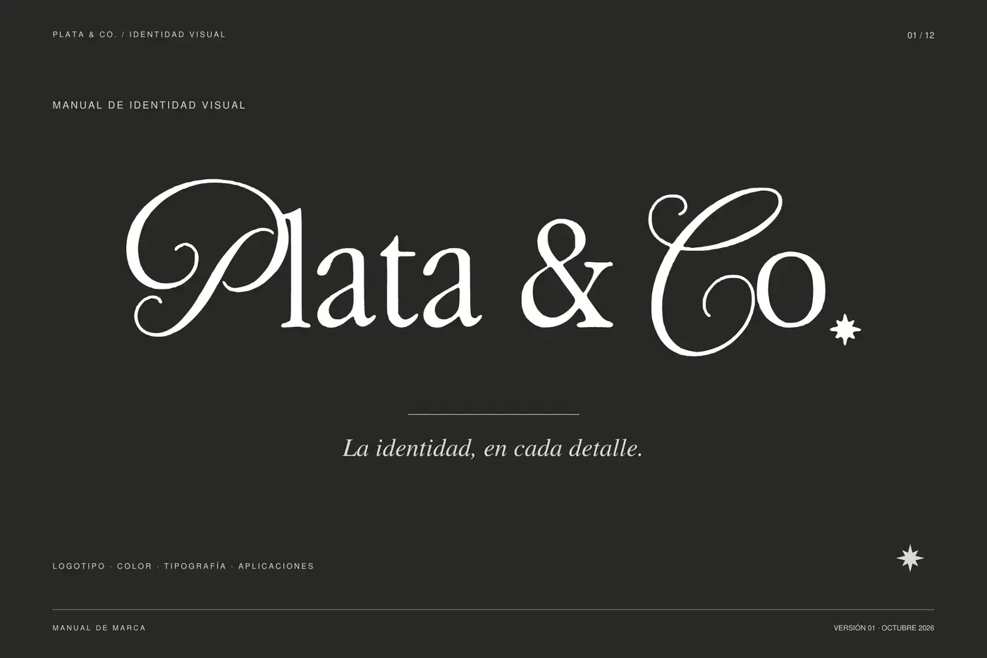 Plata & Co.: aplicación de marca